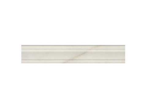 Бордюр Kerama Marazzi Milano Греппи BLF001R багет белый 400х73 мм