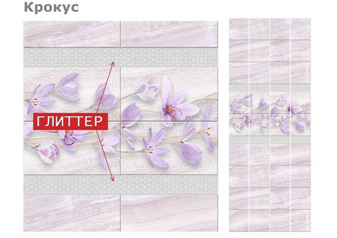 Стеновая панель ПВХ Кронапласт Unique Крокус 2700х250 мм