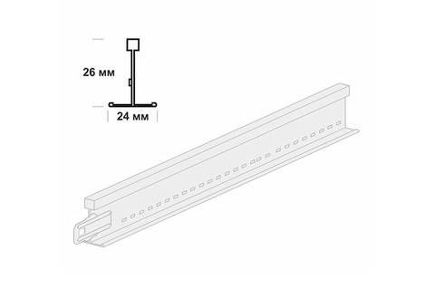 Подвесная система Armstrong Bajkal Zn T-24 белый 0,6 м