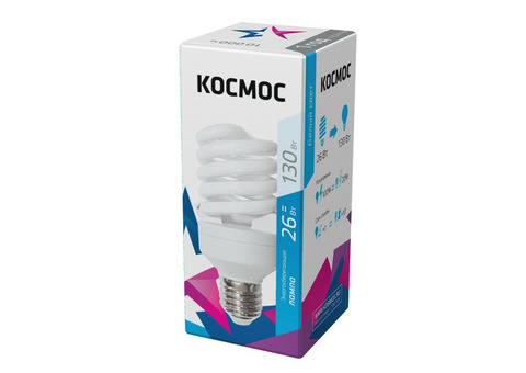 Лампа люминесцентная Космос SPC LKsmT2SPC26wE2742 26 Вт 4200К E27