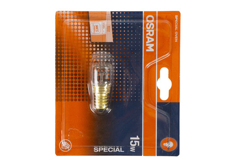 Лампа накаливания для духовки Osram трубчатая E14 15 Вт свет тёплый белый