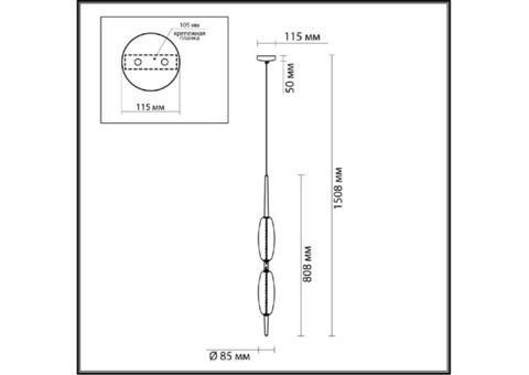 Светильник подвесной Odeon Light Spindle 4792/16L