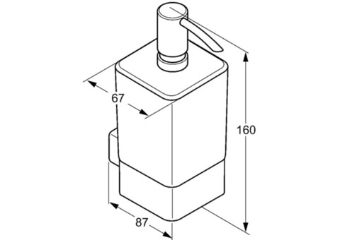 Дозатор для жидкого мыла Kludi E2 4997605