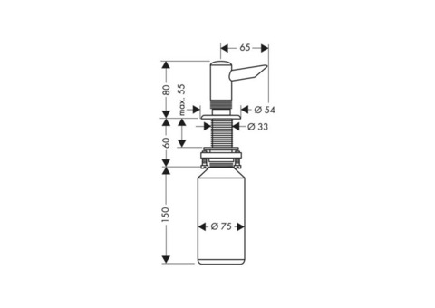 Дозатор для жидкого мыла Hansgrohe 40418000