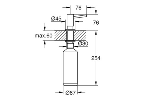 Дозатор жидкого мыла Grohe Cosmopolitan 40535DC0