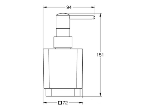 Дозатор жидкого мыла Grohe Selection Cube 40805000