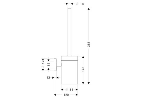 Ершик подвесной Hansgrohe Logis 40522000