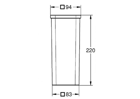 Колба для туалетного ершика Grohe Selection Cube 40867000