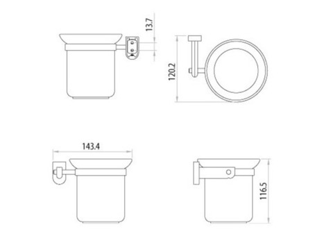 Ершик для унитаза Lemark LM3137C