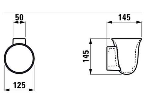 Стакан для ершика Laufen The New Classic 8.7385.2.000.000.1