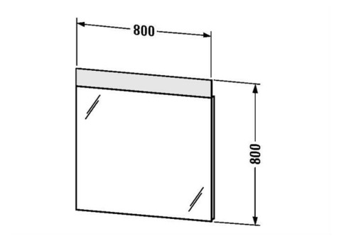 Зеркало Duravit DuraStyle DS746803737 с подсветкой