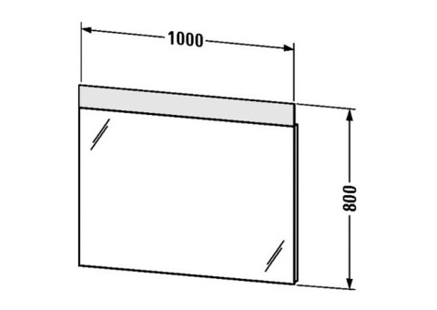 Зеркало Duravit DuraStyle DS746903737 с подсветкой