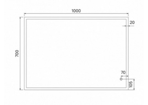 Зеркало Iddis Brick BRI1000i98 с Led подсветкой