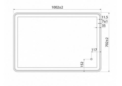 Зеркало Iddis Cloud CLO1000i98 с Led подсветкой