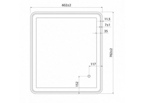 Зеркало Iddis Cloud CLO6000i98 с Led подсветкой