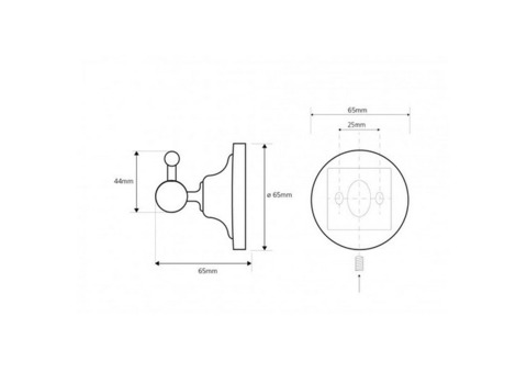 Крючок для ванной Bemeta Retro 144306012 хром