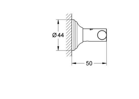 Крючок для ванной Grohe Essentials Authentic 40656001