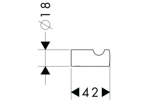 Крючок для ванной Hansgrohe Logis 40511000