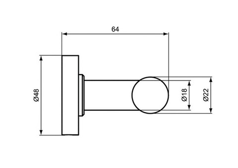 Крючок для ванной Ideal Standard IOM A9116AA двойной