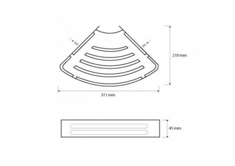 Мыльница Bemeta Cytro 102308061 угловая глянцевая