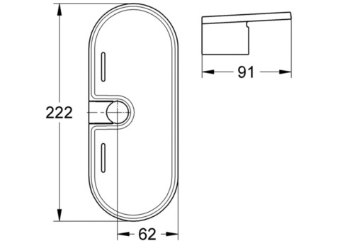 Полочка-мыльница Grohe New Tempesta Classic 27596000