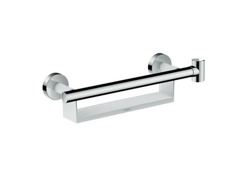 Поручень для ванной Hansgrohe Comfort 26328400 с полочкой и держателем для душа