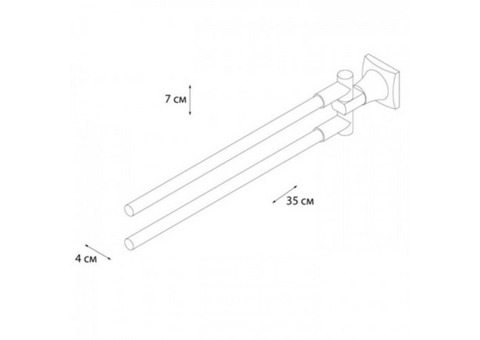 Полотенцедержатель Fixsen Ocean GR-2002A поворотный двойной
