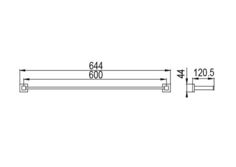 Полотенцедержатель Timo Selene 10056/00 chrome двойной