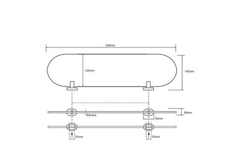 Полочка стеклянная Bemeta Oval 118402031 хром