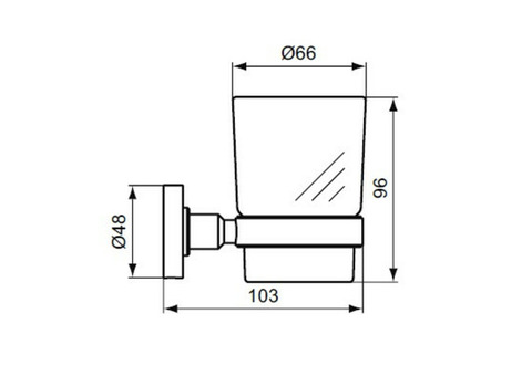 Держатель зубных щеток со стаканом Ideal Standard IOM A9121AA