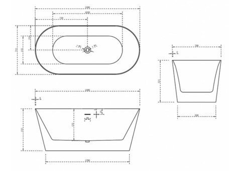 Ванна акриловая Abber AB9222-1.5 150х70 см