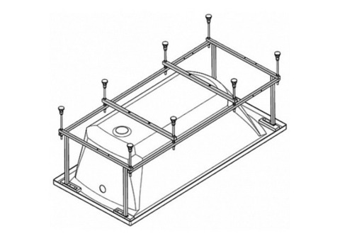 Каркас для ванны Santek Корсика 1WH112420 1800х800 мм