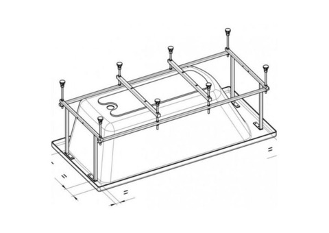 Монтажный комплект для ванны Roca Genova-N ZRU9302895 150х75 см