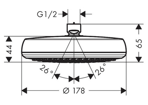 Верхний душ Hansgrohe Crometta 26578000