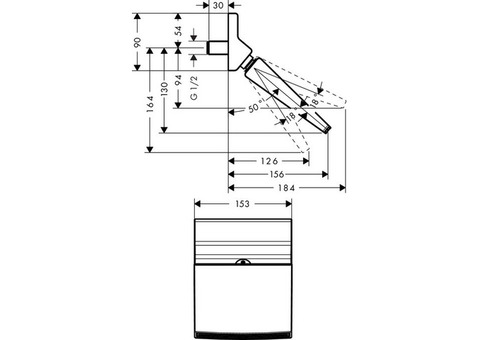 Верхний душ Hansgrohe Raindance Rainfall 26442000