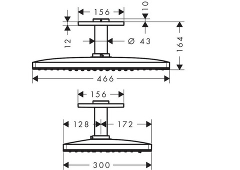 Верхний душ Hansgrohe Rainmaker Select 24004400