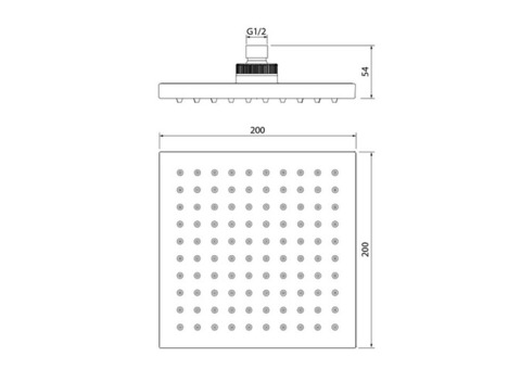 Верхний душ Iddis 00220SPI64