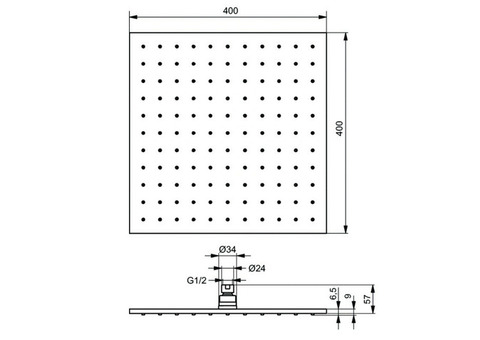 Верхний душ Ideal Standard Idealrain Pro B9845AA