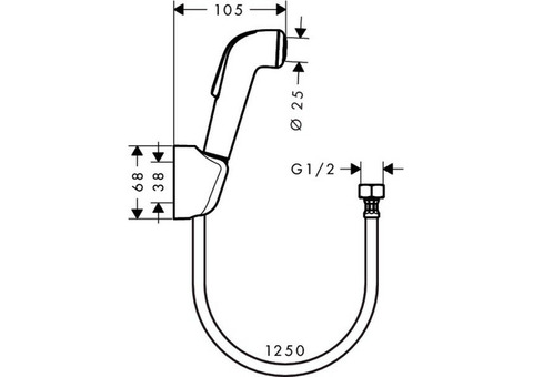 Гигиенический душ Hansgrohe 32127000