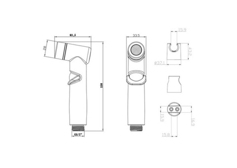 Гигиенический душ Lemark LM8088C хром