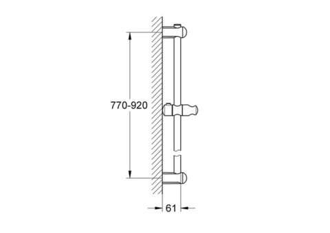 Душевая штанга Grohe Euphoria 27500000 900 мм