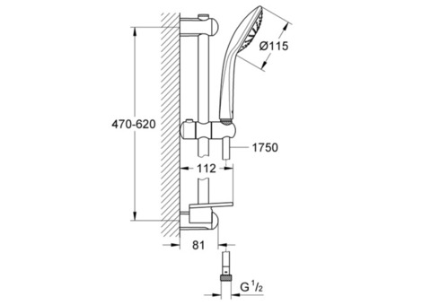 Душевой гарнитур Grohe Euphoria Mono 27266001