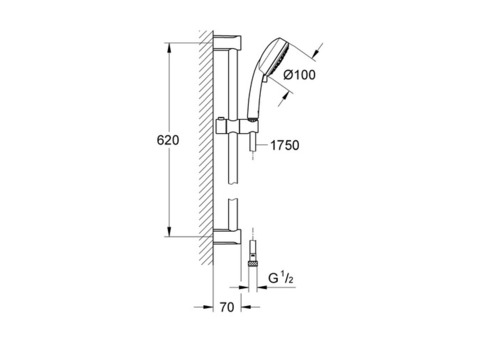 Душевой гарнитур Grohe New Tempesta Cosmopolitan 100 27579002