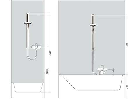 Душевой гарнитур Hansgrohe Croma 100 Multi 27775000