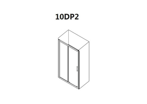 Душевая дверь Ravak 10 градусов 10DP2-110 Transparent белая