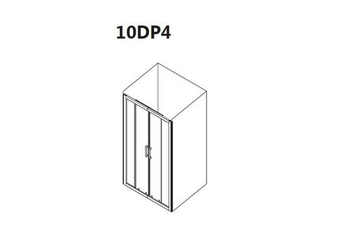 Душевая дверь Ravak 10 градусов 10DP4-120 Transparent блестящая