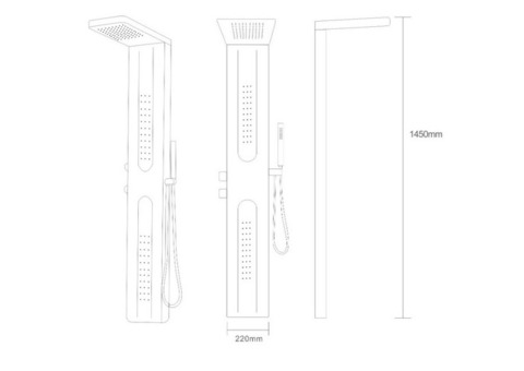 Душевая панель Ceruttispa Vettore B MT-5671