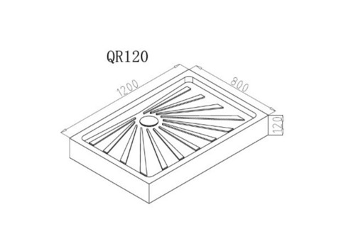 Душевой поддон Ceruttispa QR121 1200х800 мм