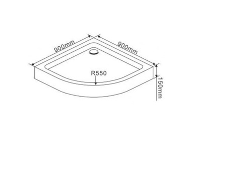 Душевой поддон Rush CO-R90 90x90x15 см