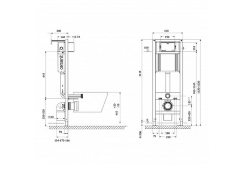 Система инсталляции для унитаза Cersanit Aqua Smart M 40 215725